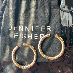 Brand new Jennifer Fisher Brass / Gold Hoops - Never worn